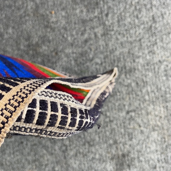 Colorful Geometric Pattern Fabric Crossbody Bag - Picture 9 of 9